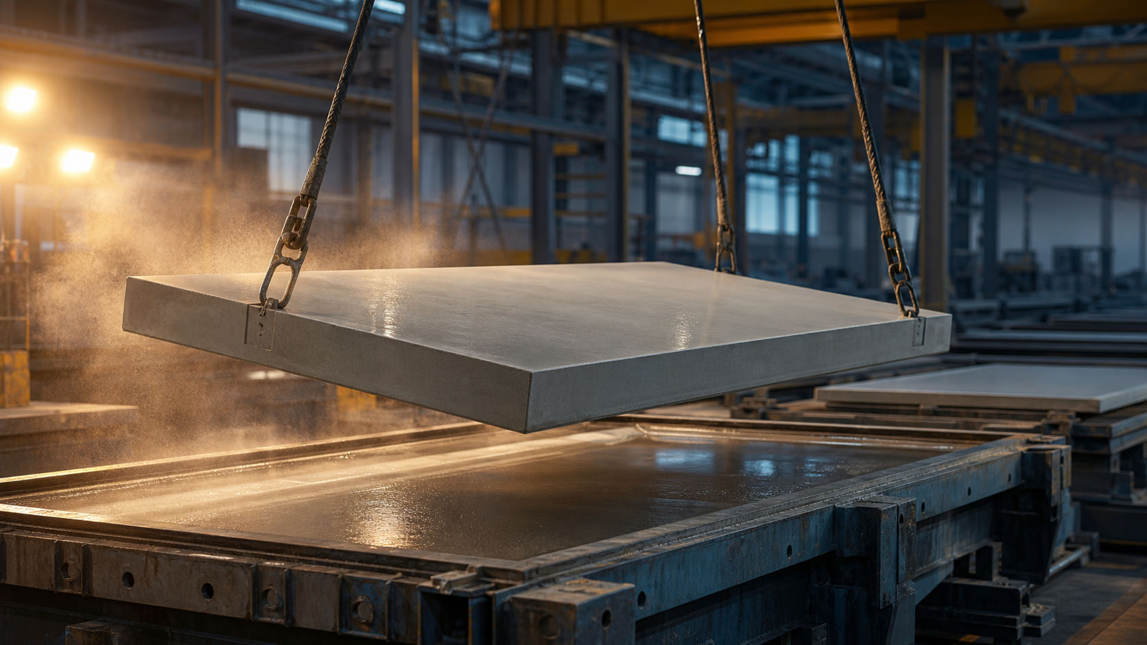 Embalagens industriais de descofrante em linha de produção