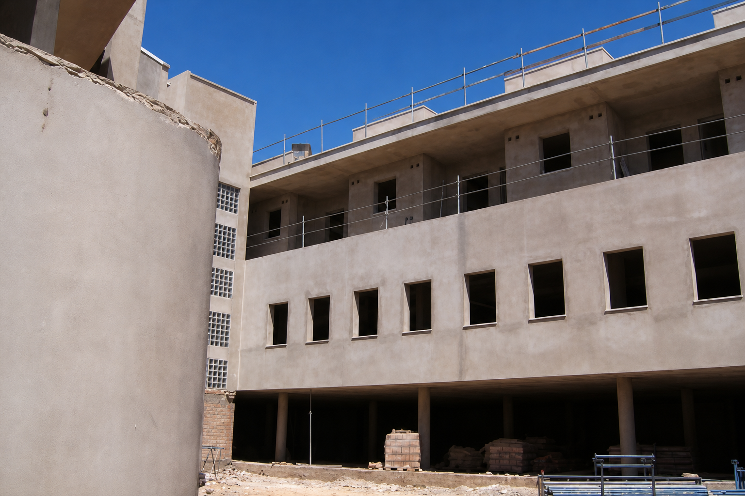 Edificio impermeabilizado con Hidro-Masa